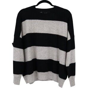 Parrish LA Oversized Cashmere Sweater Women S Black Preppy Academia Slouchy Boho